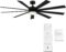 Wynd XL Smart Indoor and Outdoor 9-Blade Ceiling Fan 72in Matte Black with 3000K LED Light Kit and Remote Control works with Alexa, Google Assistant, Samsung Things, and iOS or Android App