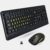 X9 Performance Large Print Keyboard and Mouse Wireless Combo – 4x Larger Oversize Letters for Seniors and Low Vision Users – 2.4Ghz Wireless Mouse and Keyboard Combo for PC – Yellow High Contrast Font