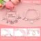 YUZHEJIE Cute Kitty Bracelet Stuff Kawaii Set Crystal Bead Elastic Friendship Bracelets Birthday Christmas Jewelry Gifts for Women Girlfriend Best Friend Sister