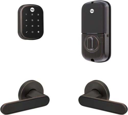 Yale Assure Lock SL, Wi-Fi Smart Lock with Kincaid BK Lever – Works with The Yale Access App, Amazon Alexa, Google Assistant, HomeKit, Phillips Hue and Samsung SmartThings, Oil Rubbed Bronze