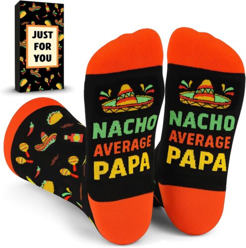 ZAGKOO Funny Socks for Men, Women – Birthday Gifts for Papa, Uncle, Dad, Grandpa – Novelty Christmas Gag Gift Ideas