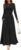 ZESICA Women’s Long Sleeve Spring Maxi Dress 2025 Crewneck Knit Casual Slim Swing Pleated Dresses with Pockets