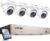 ZOSI 3K Lite Security Camera System with 1TB Hard Drive,AI Human/Vehicle Detection,Night Vision,H.265+ 8Channel HD TVI DVR Recorder,4pcs 1080P HD 1920TVL Indoor Outdoor Surveillance CCTV Dome Cameras