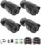 ZOSI 4 Pack 1080p Home Security Cameras with Audio Recording,Built-in Microphone,2MP 1920TVL HD-TVI Outdoor Indoor CCTV Cameras with 120ft IR Night Vision Weatherproof Surveillance Bullet Camera
