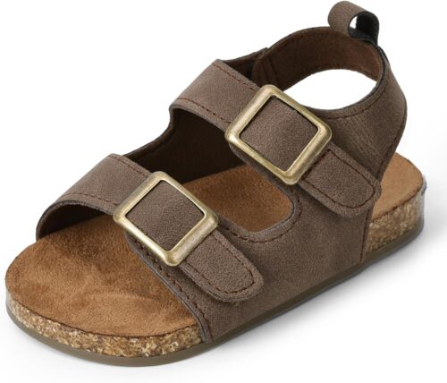 ZVC little Kids Toddler Sandals for Boys & Girls with Adjustable Hook-and-Loop Straps, Lightweight Open-Toe Design for Beach, and Casual Play