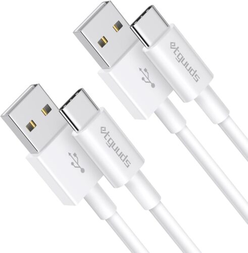 etguuds Car Carplay Cable 2ft for iPhone 16 15 Pro Max/Pro/Plus, 2 Pack USB to USB C Cable for Apple Car Play iPhone 15 16 Cable, for iPad USB C Cord – USB A to USB C Car Charger Cable