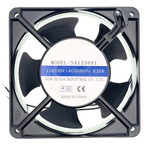 for SA1238A1 SEADA 110/120V 120mm Axial Fan – 0.25A 50/60HZ 12038 2-Wire Cooling Fan, Industrial Control Cabinet Cooling Fan