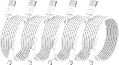 for iPhone Charger Cord 10 ft 5Pack, MFI Certified Long USB to Lightning Fast Charging Cable 10ft Compatible with Apple iPhone 14/13/12/11 Pro Max/XS MAX/XR/XS/X fits iPad Pro/Air/Mini 10 Foot