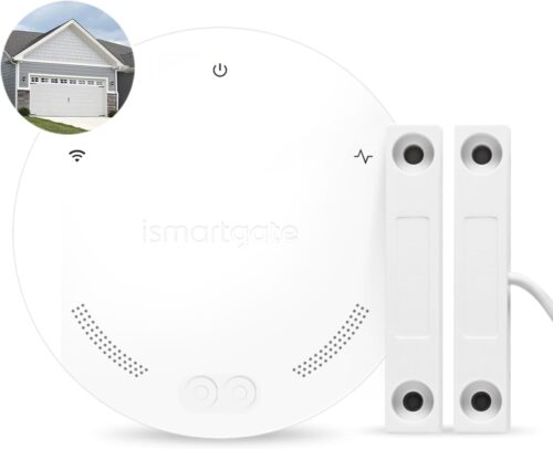 ismartgate MINI Smart Garage Opener – Universal WiFi Remote Controller Compatible with Alexa, Google Home, IFTTT, iPhone, Android,Door Left Open Alert, Door Security Systems. No Hub Needed.