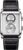 marvin Watches for Men Swiss Mens Watch in Stainless Steel with Leather Strap and Rectangular Sapphire Glass Dial, Quartz Movement, 50M Waterproof