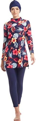 seafanny Womens’ Modest Swimsuit 3 Pieces Full Cover Hijab Burkini