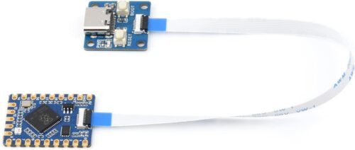 waveshare RP2040-Tiny Mini Development Board with USB Port Adapter Board and FPC Cable,Based on Raspberry Pi Microcontroller RP2040,Dual-Core Arm Processor,Support C/C++, MicroPython, Arduino,